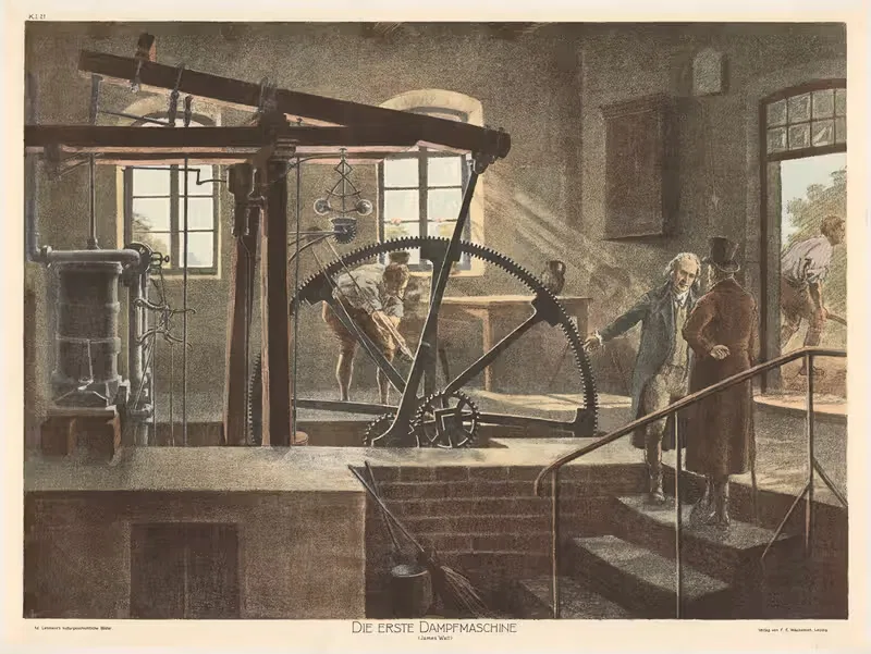 Die erste Dampfmaschine. (James Watt) — Arno Grimm