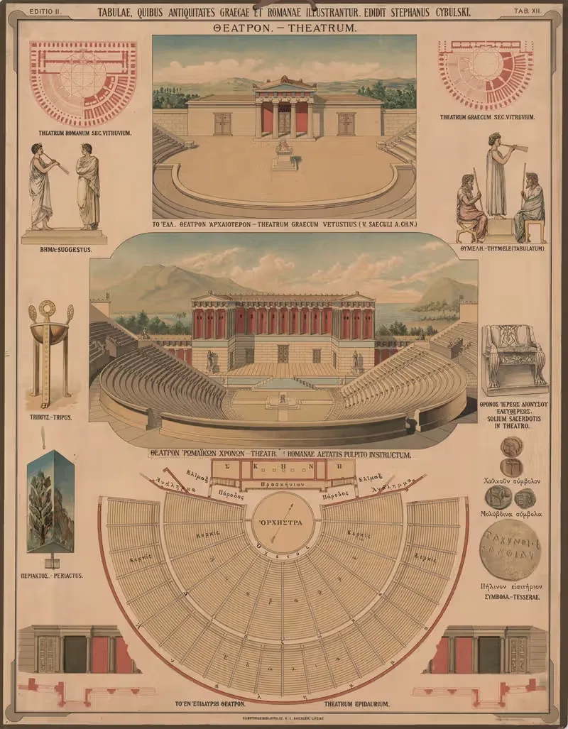 Греческий театр by Бронислав Гембаржевский, 1906 — digital art print download