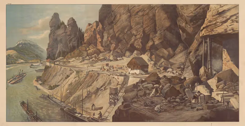 Песчаный карьер. Саксонская Швейцария by Бруно Эрру, 1910 — digital art print download