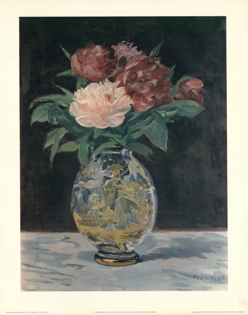 Эдуар Манэ, Пионы by Керкль Франсэ д'Ар, 1952 — digital art print download