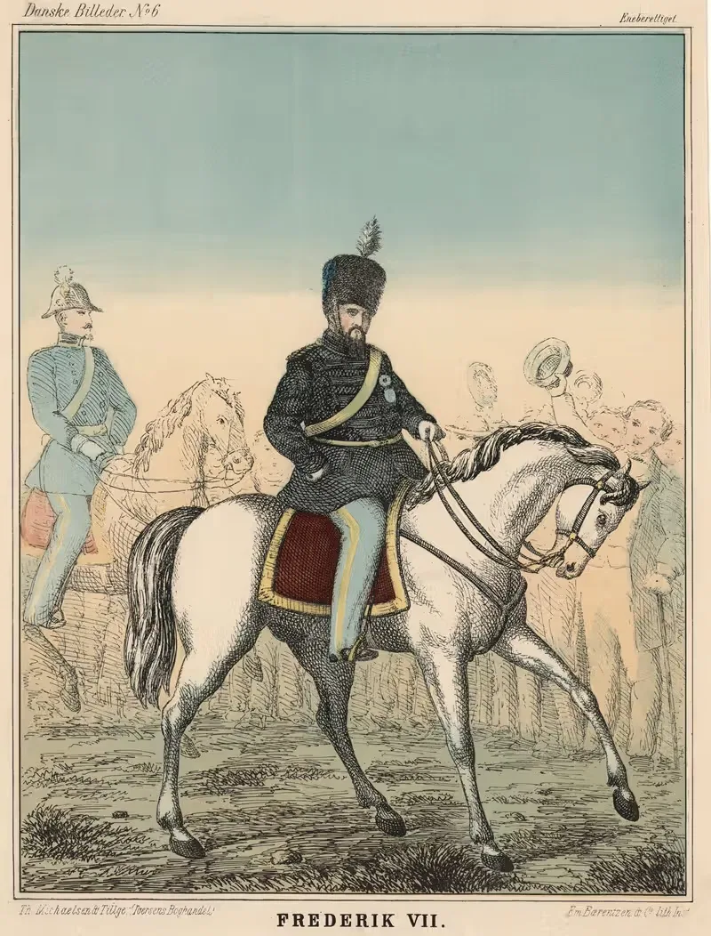 Фредерик VII на лошади by Эмиль Бэрентцен, 1863 — digital art print download
