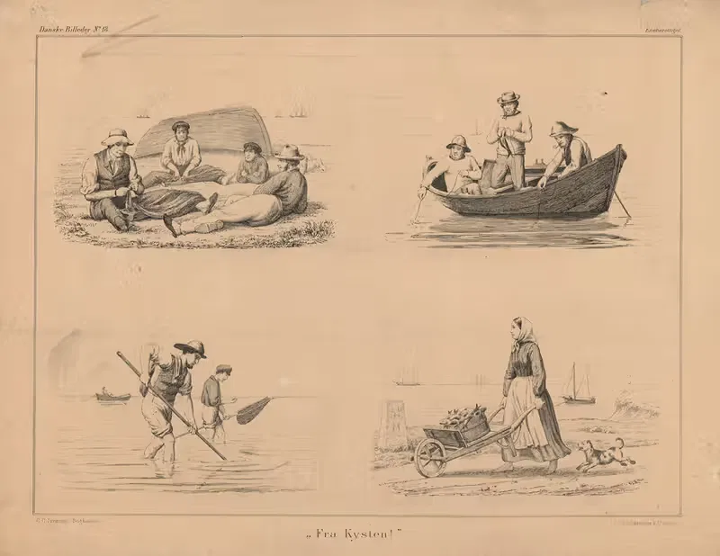 Fra Kysten by Emil Bærentzen, 1863 — digital art print download