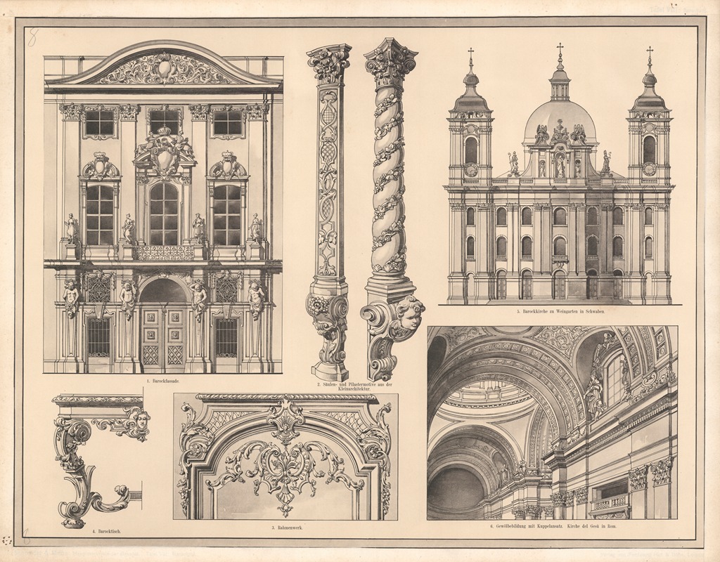 Baroque by Ferdinand Hirt & Sohn, 1911 — digital art print download