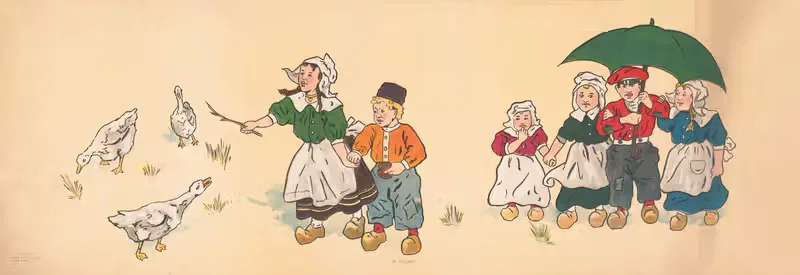 В Голландии by Джордж Маркендорф, 1908 — digital art print download