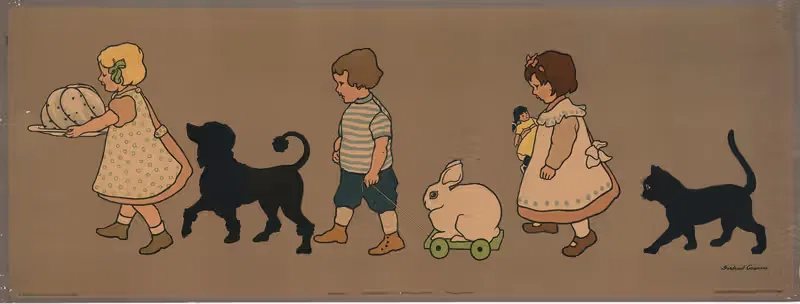 The birthday cake by Gertrud Caspari, 1905 — digital art print download