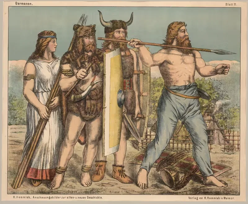 Germanere; Sueve. Friese. Cherusker — H. Hemmleb