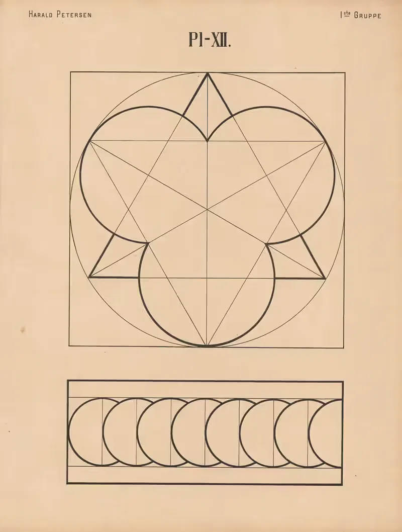 Элементарное свободное рисование том 1 Pl.12 by Харальд Фритйоф Петерсен, 1909 — digital art print download