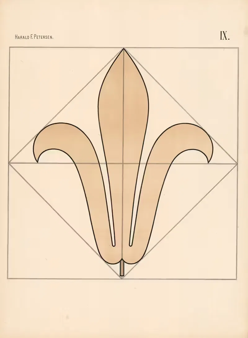 Элементарное свободное рисование том 2 Pl.09 by Харальд Фритйоф Петерсен, 1909 — digital art print download