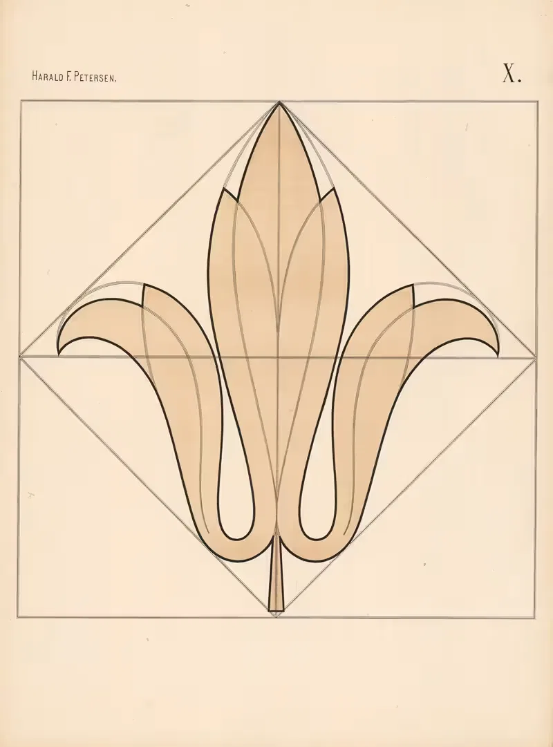 Элементарное свободное рисование том 2 Пл.10 by Харальд Фритйоф Петерсен, 1909 — digital art print download