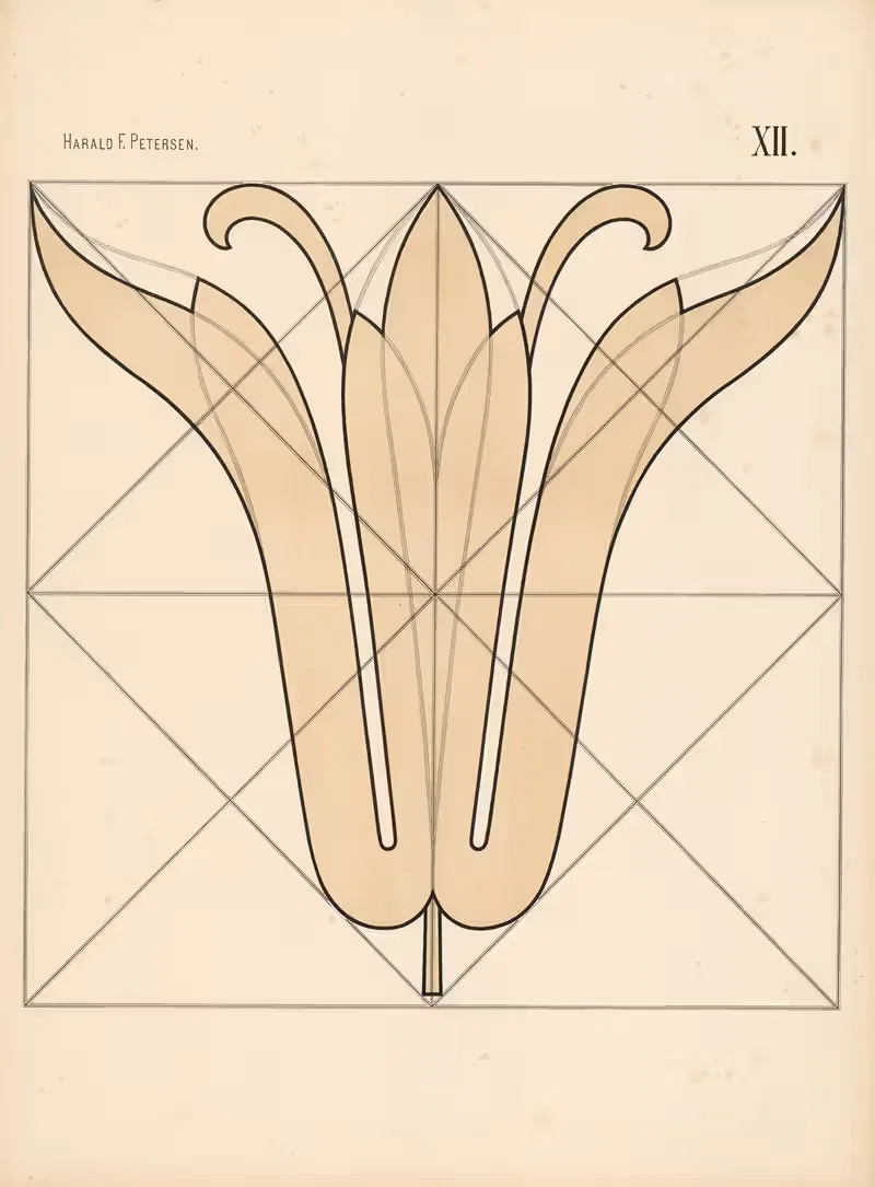 Элементарное свободное рисование том 2 Пл.12 by Харальд Фритйоф Петерсен, 1909 — digital art print download