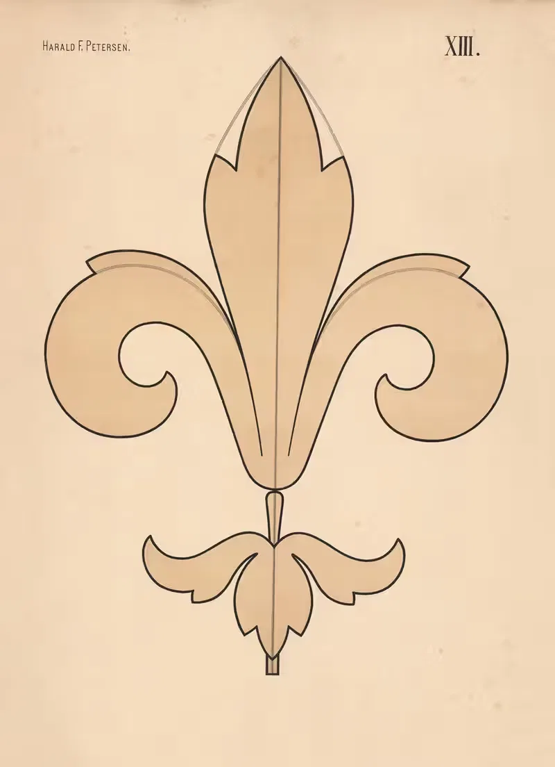 Элементарное свободное рисование том 2 Пл.13 by Харальд Фритйоф Петерсен, 1909 — digital art print download
