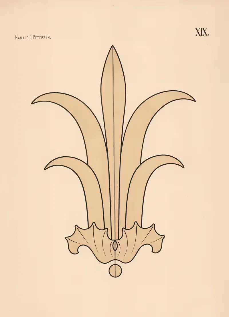 Элементарное свободное рисование, т. 2, пл. 19 by Харальд Фритйоф Петерсен, 1909 — digital art print download