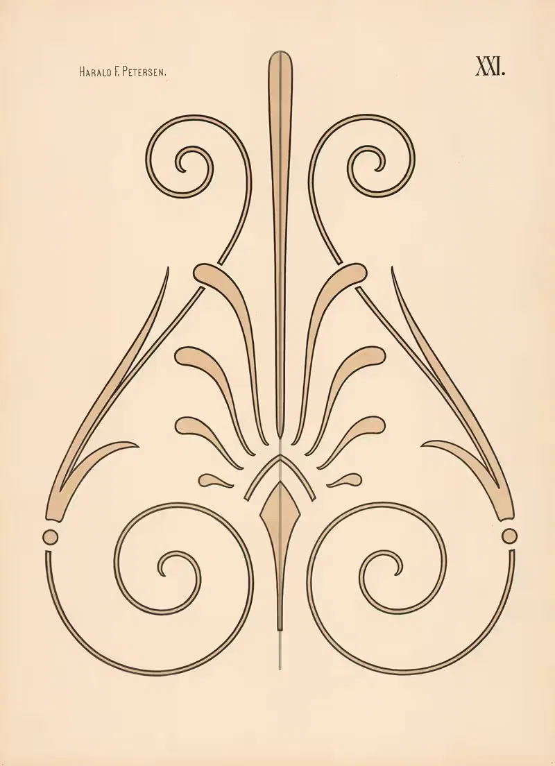 Элементарное свободное рисование том 2 Пл.21 by Харальд Фритйоф Петерсен, 1909 — digital art print download