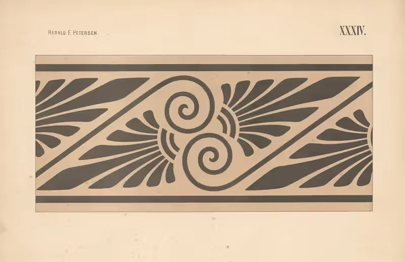 Элементарное свободное рисование, том 2, пл. 34 by Харальд Фритйоф Петерсен, 1909 — digital art print download