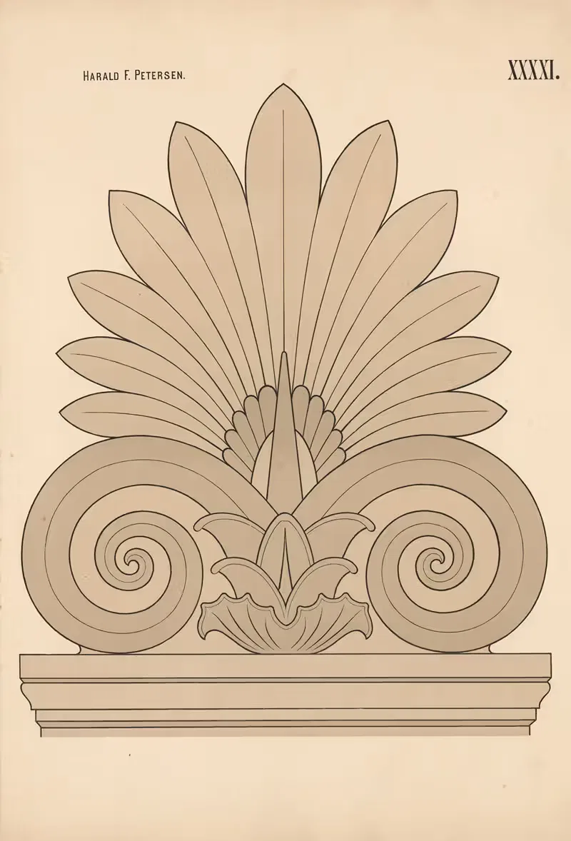 Элементарное свободное рисование, том 2, пл. 41 by Харальд Фритйоф Петерсен, 1909 — digital art print download