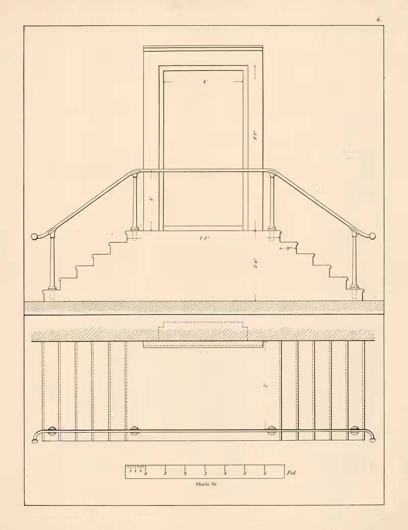 Drawing lesson boards Pl.06 by Henrik Thrap-Meyer, 1876 — digital art print download