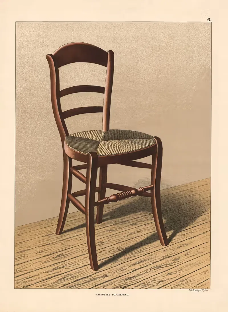 Chair by J. Muusses, 1910 — digital art print download