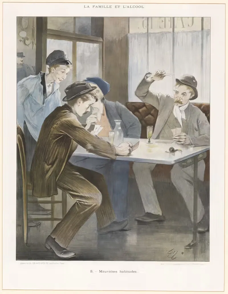 Плохие привычки by Жан Жеффруа, 1914 — digital art print download
