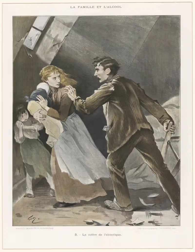 Гнев алкоголика by Жан Жеффруа, 1914 — digital art print download