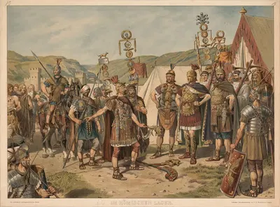 Im römischen Lager by Johannes Gehrts, 1900 — digital art print download