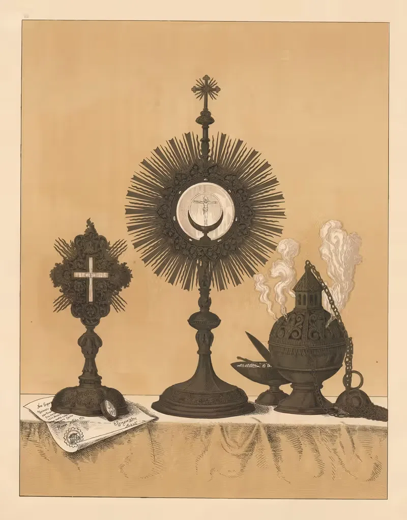 Монстранция и реликварий by Иосиф Рейх, 1911 — digital art print download