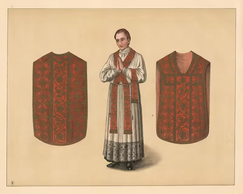 Священнические облачения для мессы by Иосиф Рейх, 1911 — digital art print download