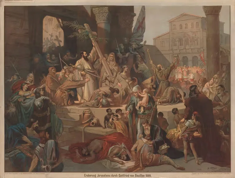Eroberung Jerusalems durch Gottfried von Bouillon 1099 — Karl Theodor von Piloty