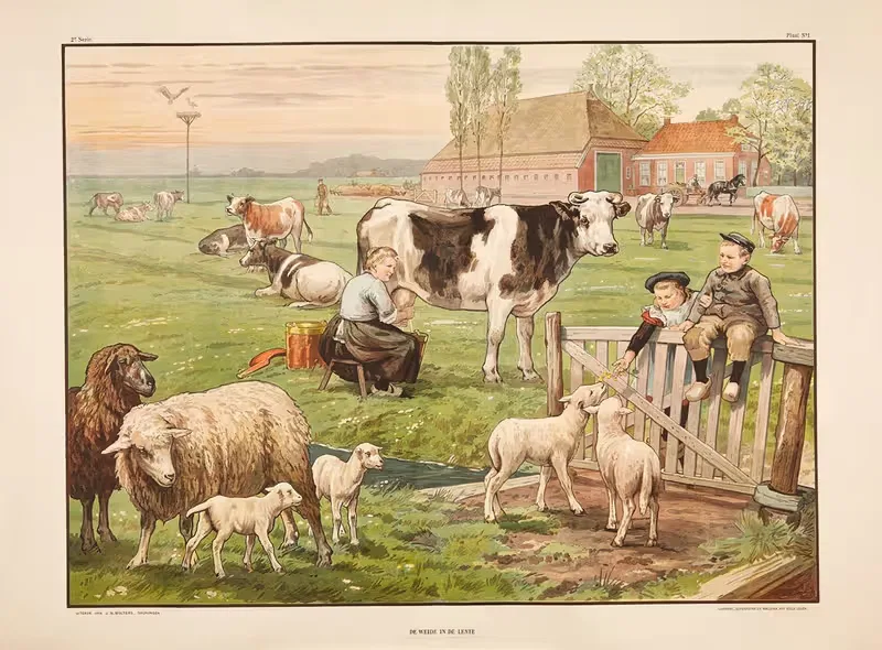 Луг весной by Х. Шипстра и В. Вальстра, 1910 — digital art print download