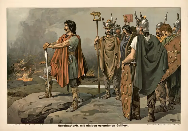 Версингеторикс с некоторыми выдающимися галлами by Луи Гурлитт, 1906 — digital art print download