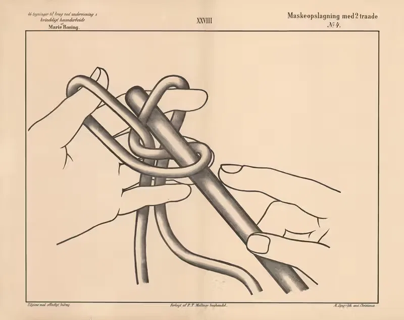Maskeopslagning med 2 traade. No.4 — Marie Rosing