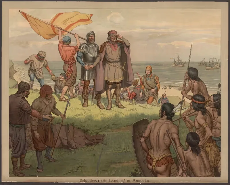 Columbus' first landing in America — Max Wulff