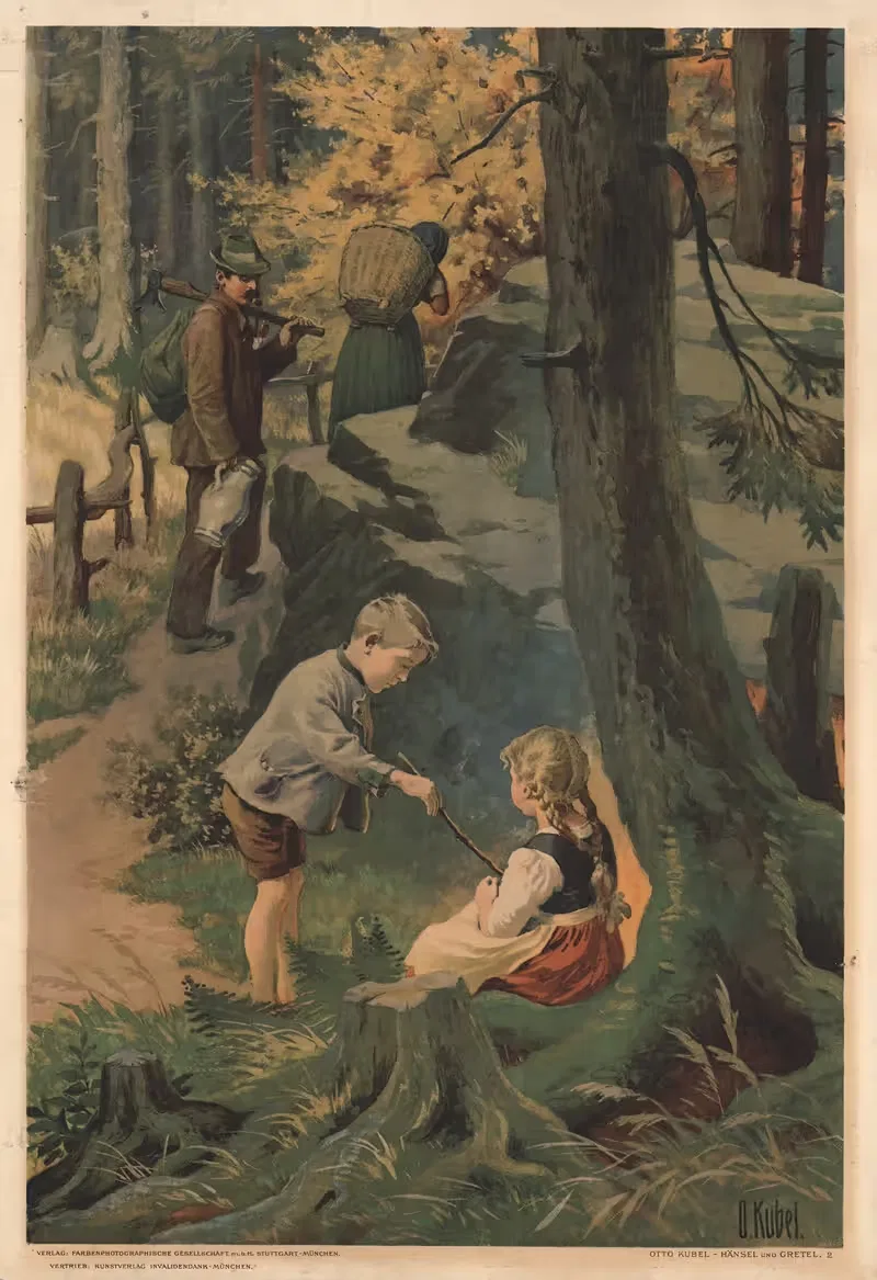 Гензель и Гретель № 2 by Отто Кубель, 1931 — digital art print download