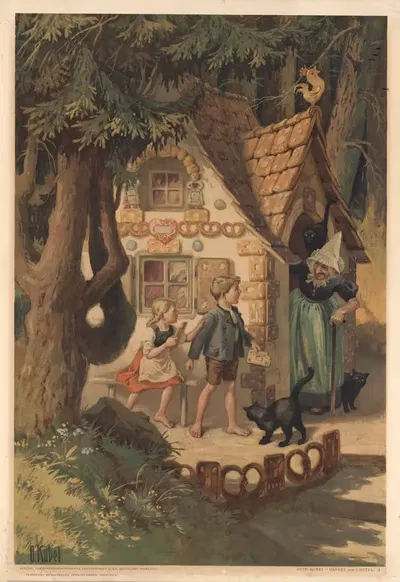 Гензель и Гретель № 3 by Отто Кубель, 1931 — digital art print download