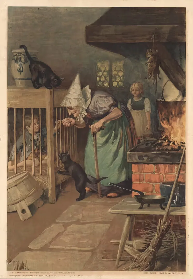 Гензель и Гретель № 4 by Отто Кубель, 1931 — digital art print download