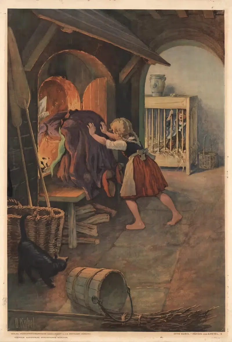 Гензель и Гретель № 5 by Отто Кубель, 1931 — digital art print download