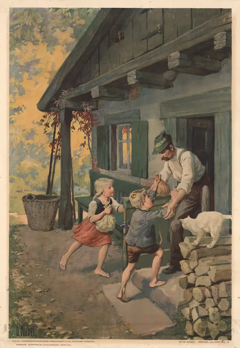 Гензель и Гретель № 6 by Отто Кубель, 1931 — digital art print download