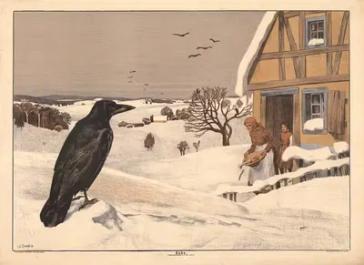 Raven by Paul Horst-Schulze, 1911 — digital art print download