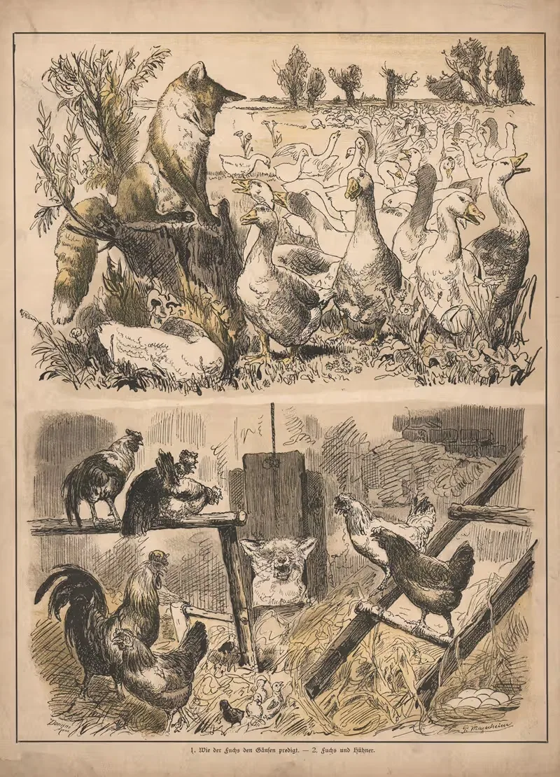 Истории о Лисе Рейнард by Пауль Фридрих Мейерхейм, 1915 — digital art print download