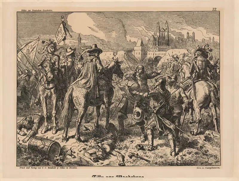 Тилли под Магдебургом by Вильгельм Камфауzen, 1860 — digital art print download