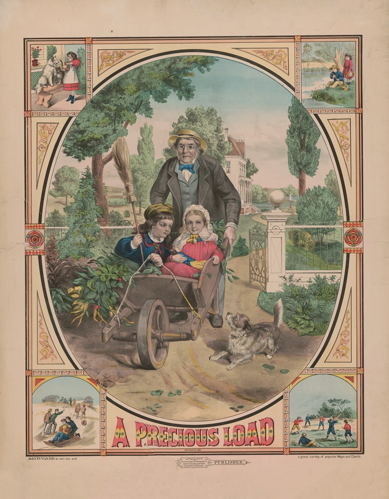 A precious load by E.C. Bridgman, 1880 — digital art print download