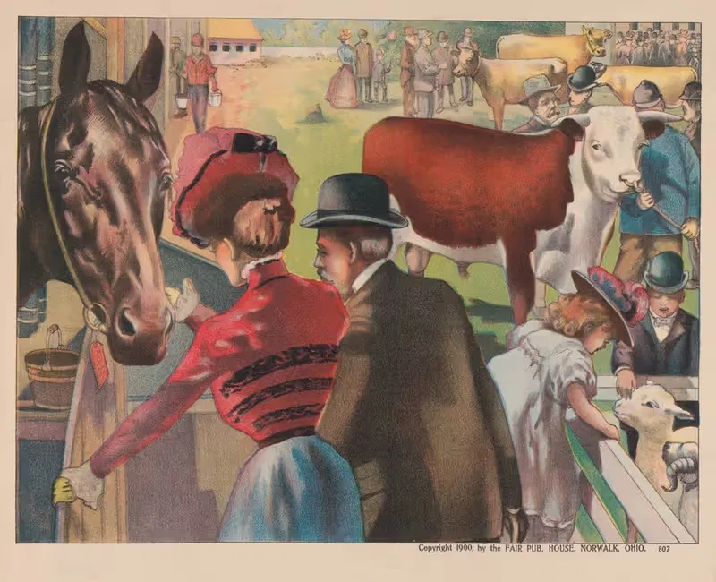 Animal fair by Fair Pub. House, 1901 — digital art print download