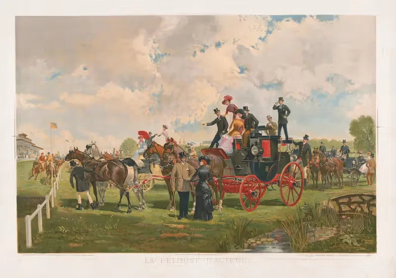 La pelouse d'Auteuil by Fishel, Adler & Co., 1882 — digital art print download