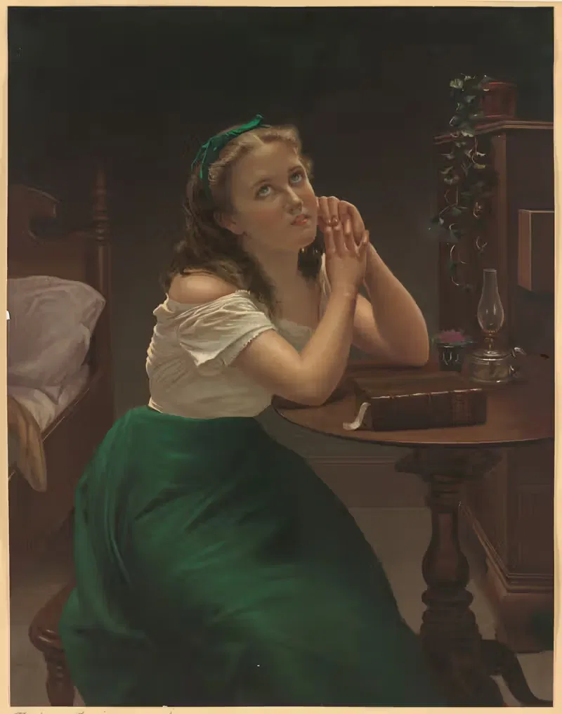 Молитва девицы by Луи Пранг и Ко, 1861–1897 — digital art print download