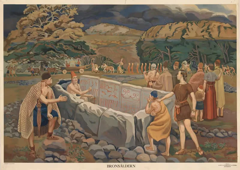 The Bronze Age by Arvid Fougstedt, 1936 — digital art print download