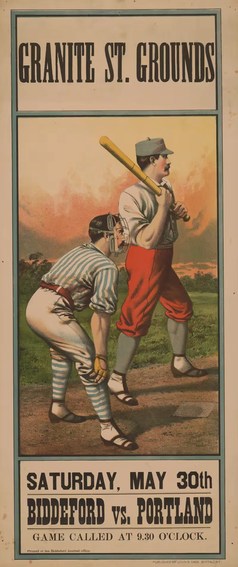 Biddeford vs. Portland Granite St. grounds, Saturday, May 30th — Clay & Richmond