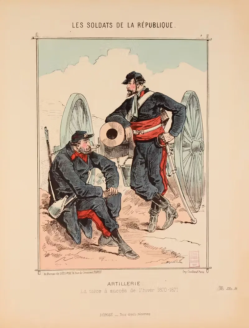 Artillerie by Draner, 1871 — digital art print download