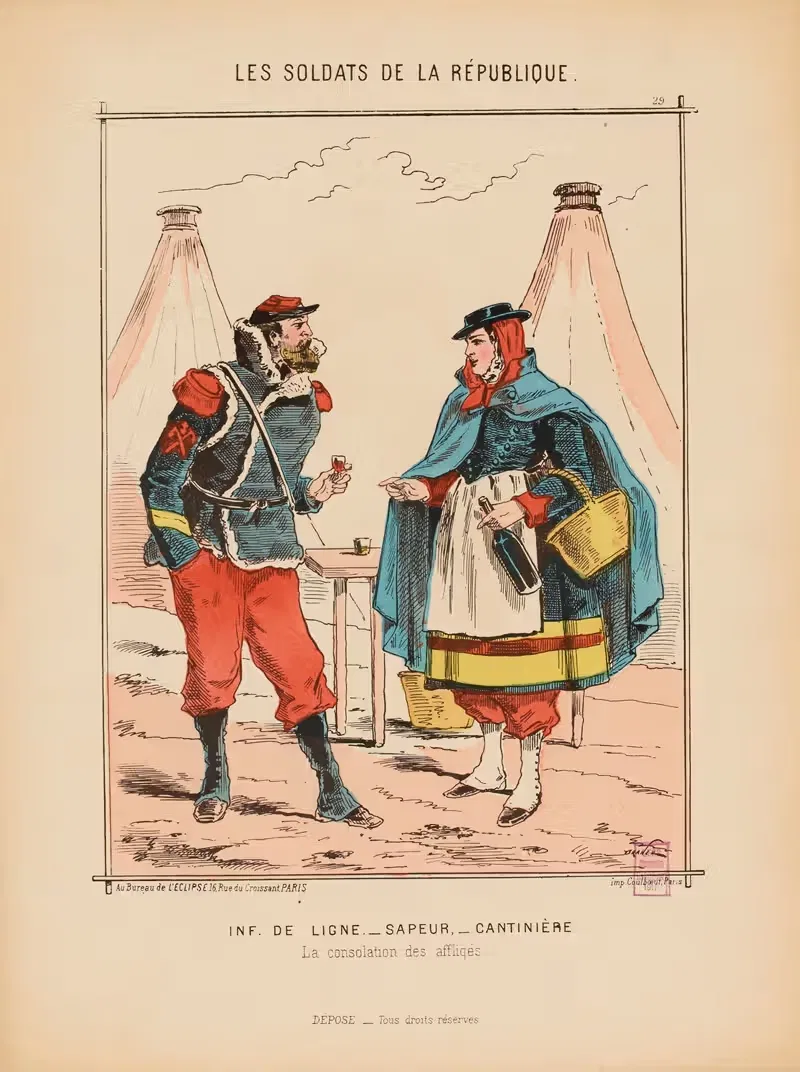 Inf. de ligne. – Sapeur. – Cantinière — Draner