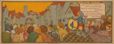 И церковный колокол прозвенел динг-донг дел... by Флоренс Харрисон, 1911 — digital art print download
