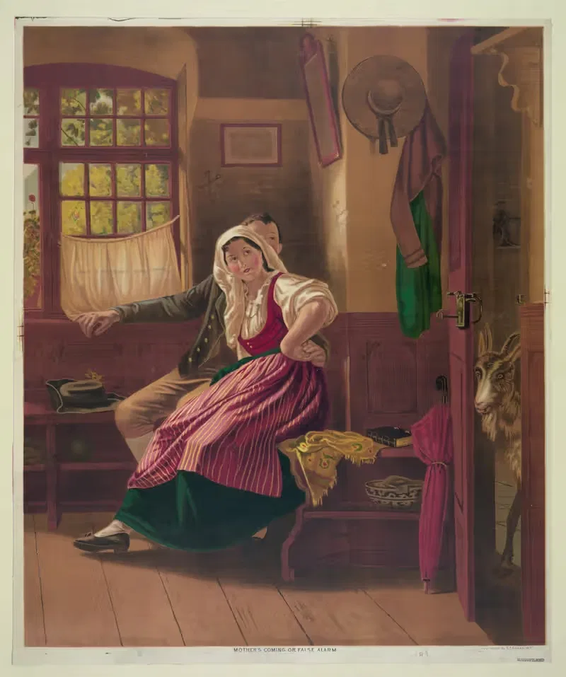 Приход матери, или ложная тревога by Г.Ф. Гилман — digital art print download