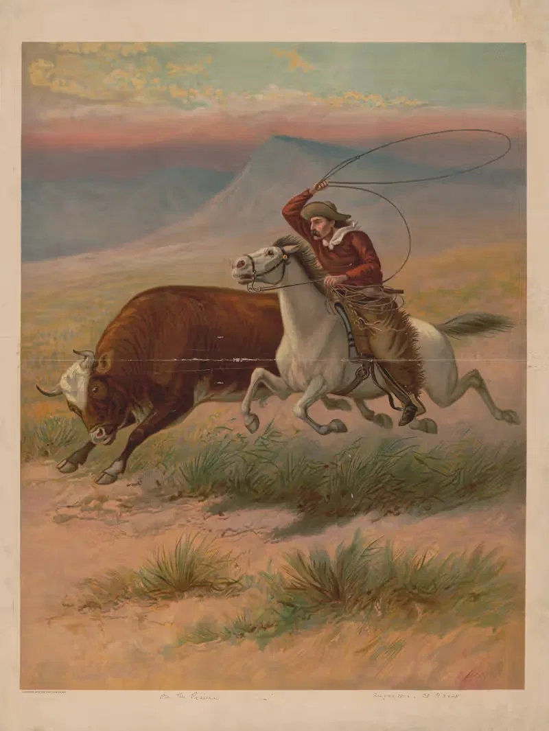 На прерии by Грей Литхо. Ко, 1902 — digital art print download